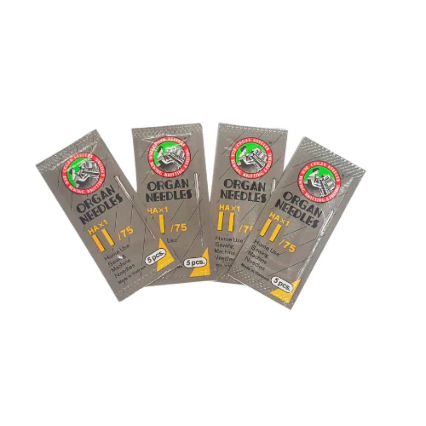 Organ needles HA X 1 11/75 (x4) - White - Packet
