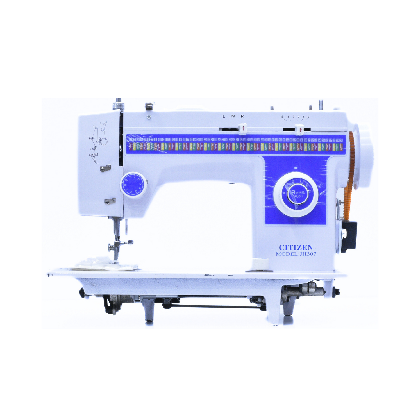 Citizen JH-307 - Sewing machine - White - Front view