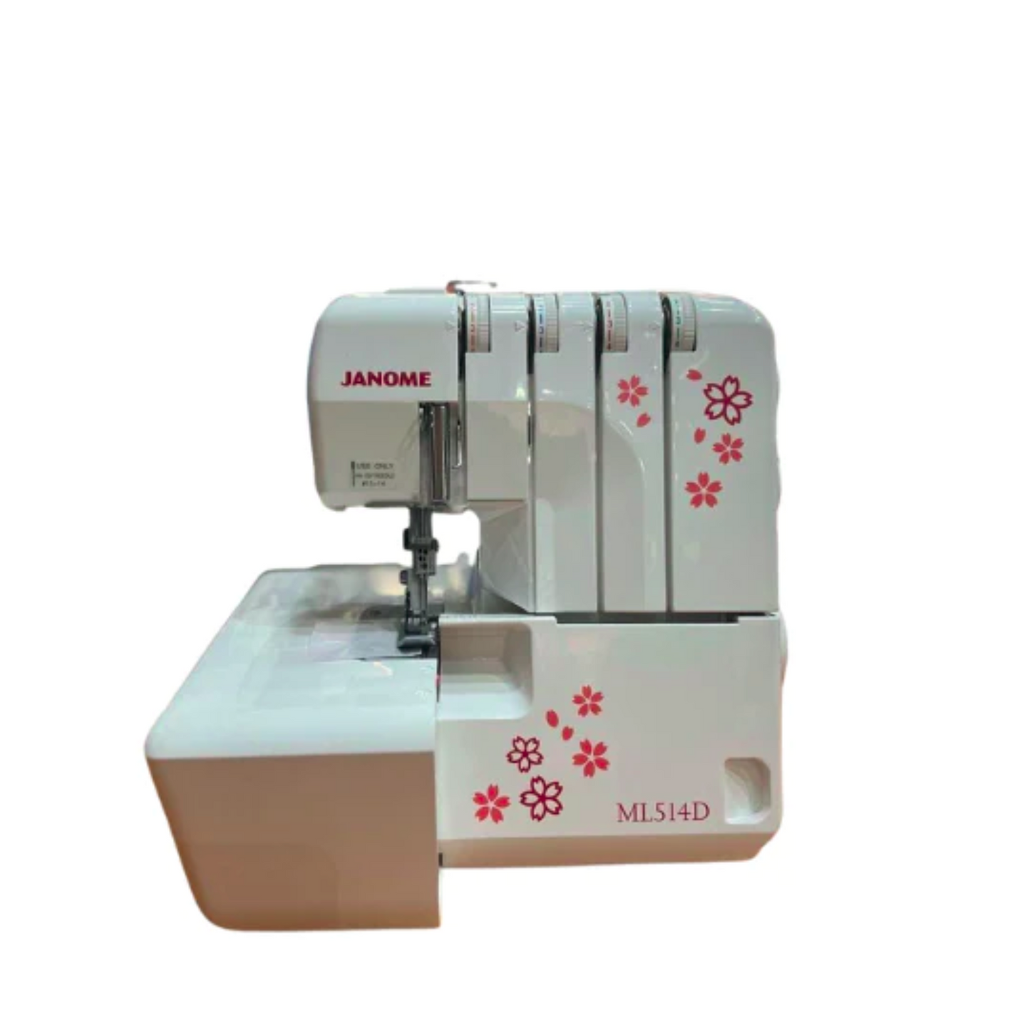 Janome ML514D - Overlock machine - White - Front view