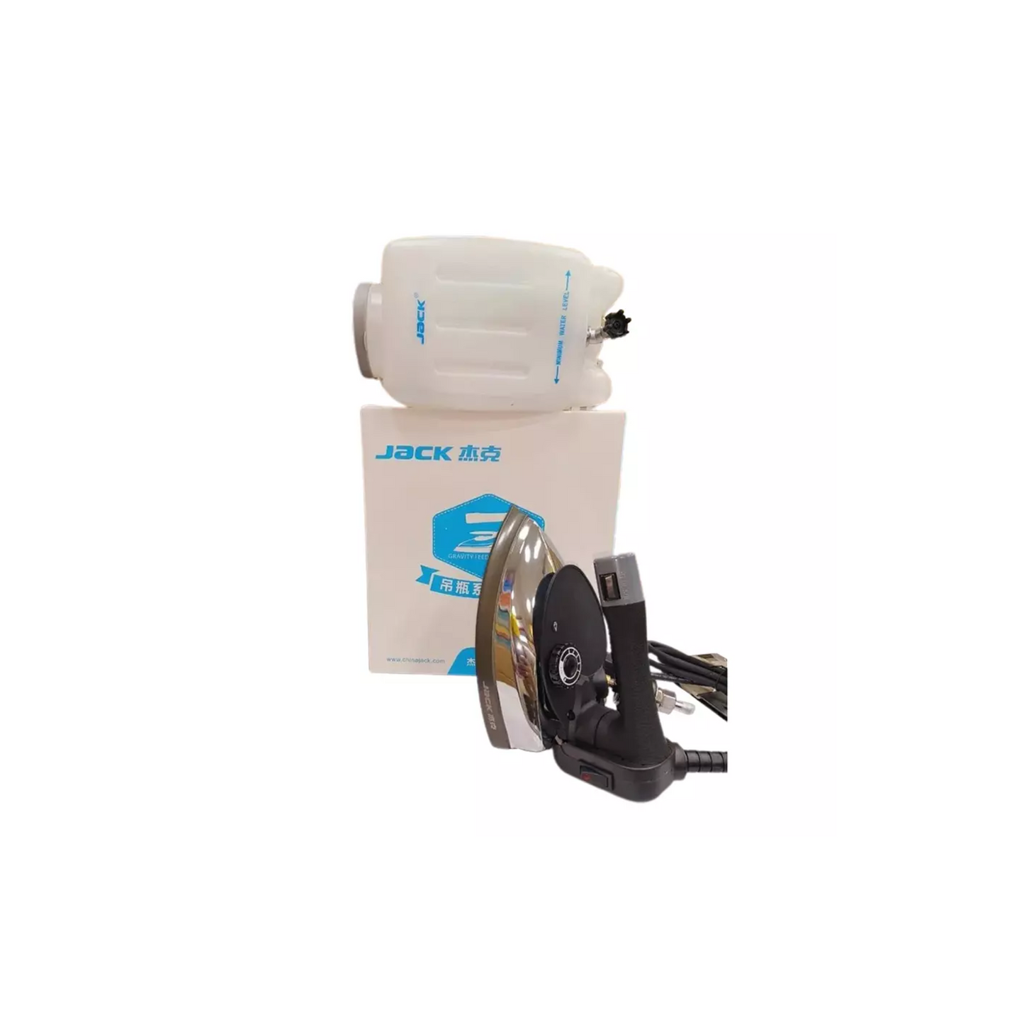 Jack JK-300L 1450W grey - Steam iron - Black - Front view