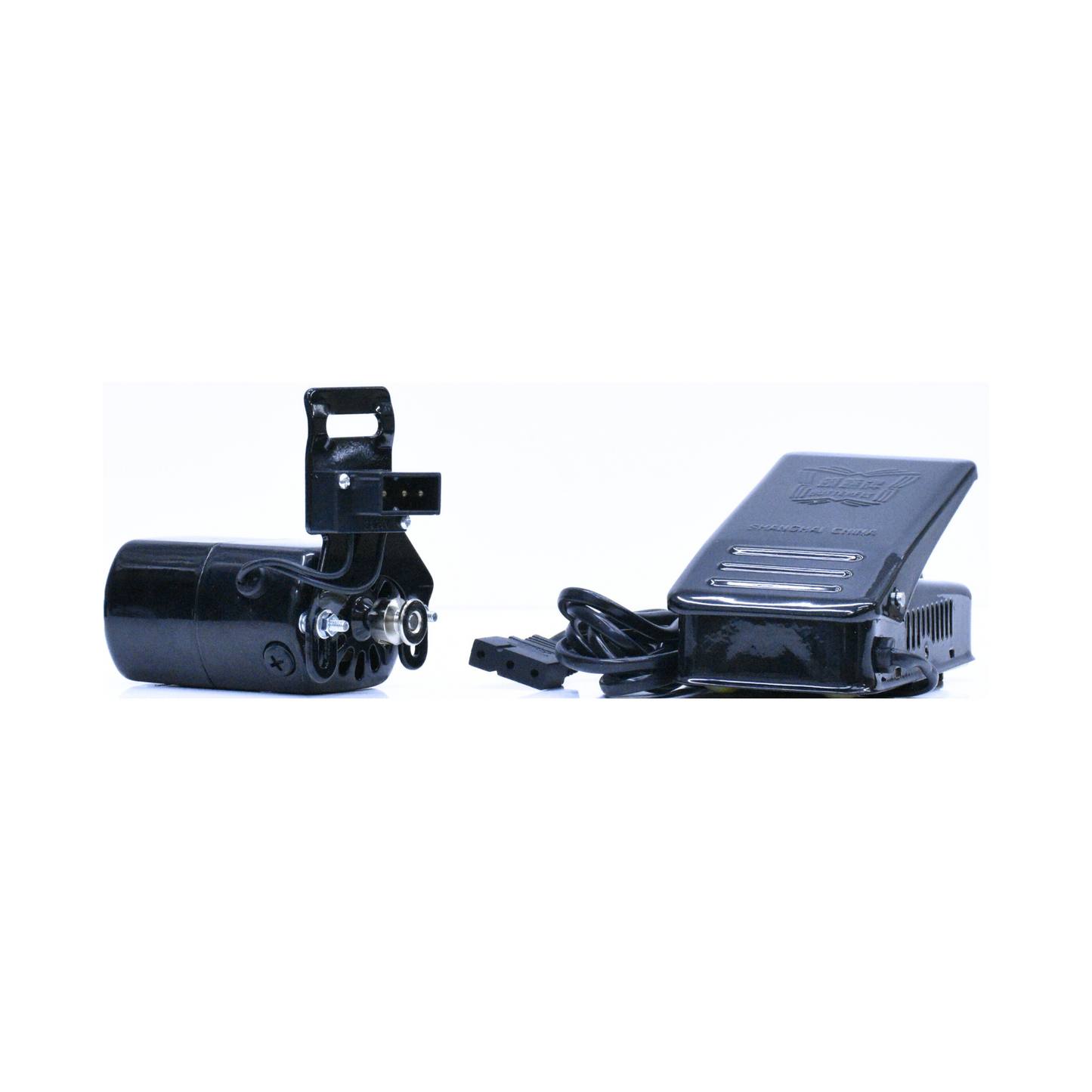 Butterfly - Sewing machine motor and controller - Black - Front view