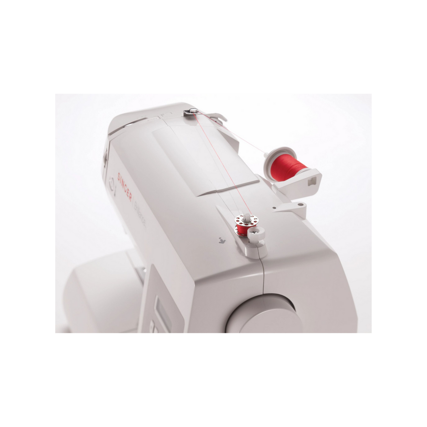 Singer brilliance 6199 - Sewing machine- White - Top view