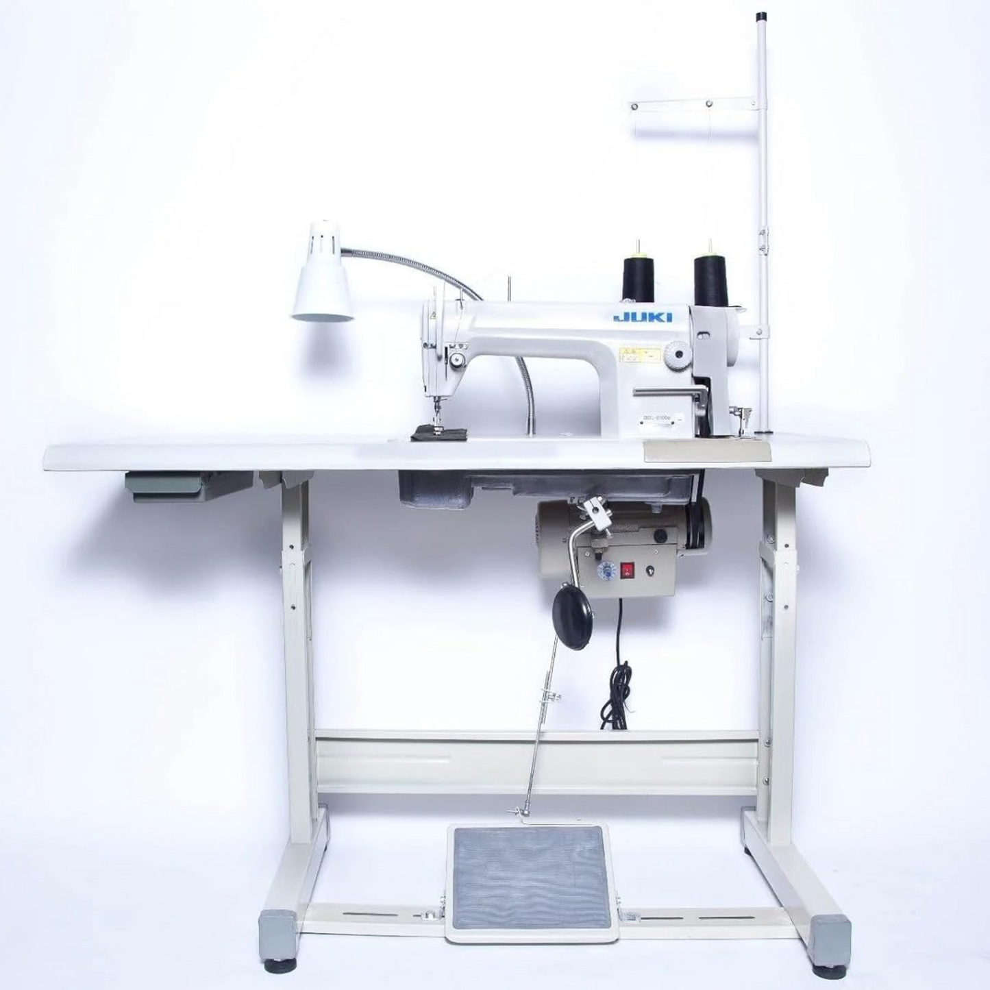 Juki - DDL-8100E single needle lockstitch - Sewing machine - White - Front view