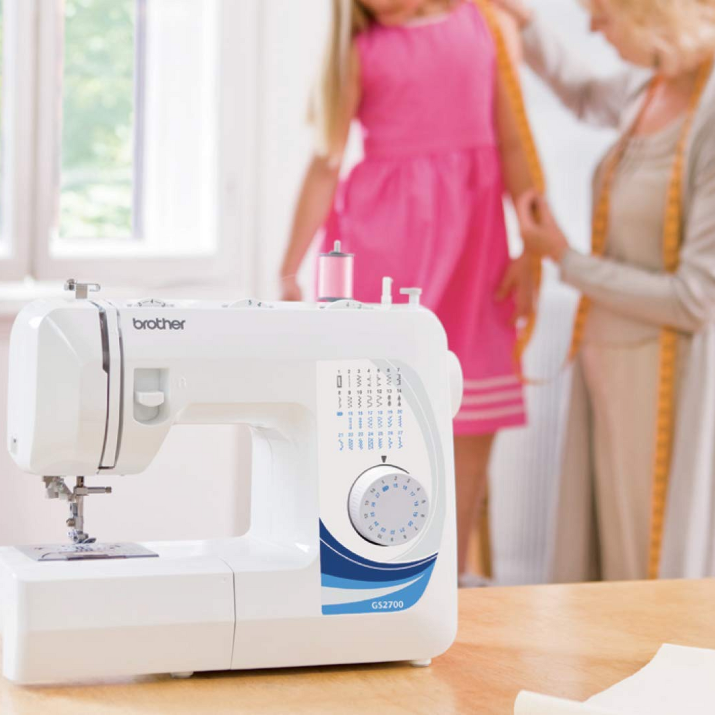 Brother GS 2700 electric - Sewing machine - White - Side view