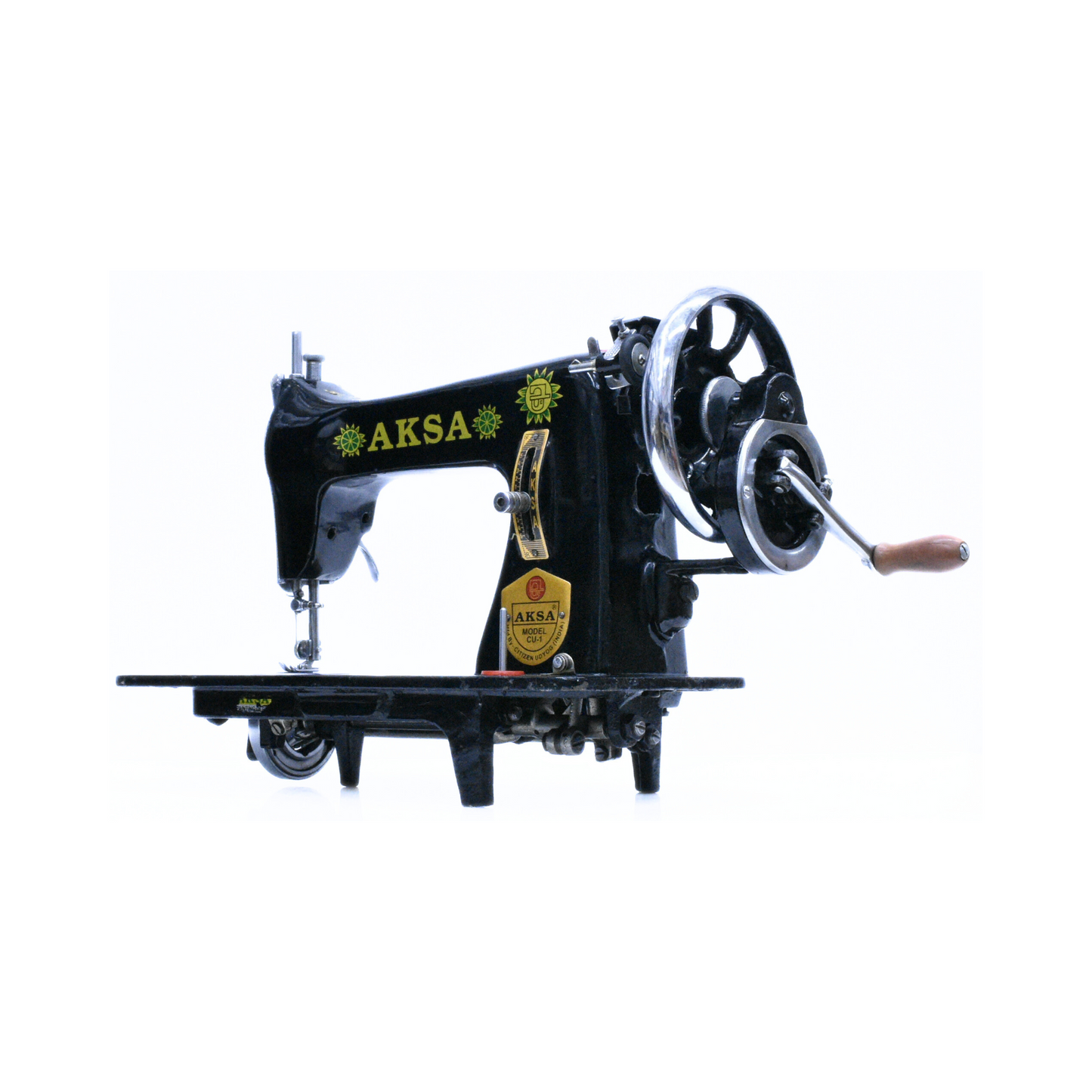 Aksa - Vintage sewing machine - Black - Side view
