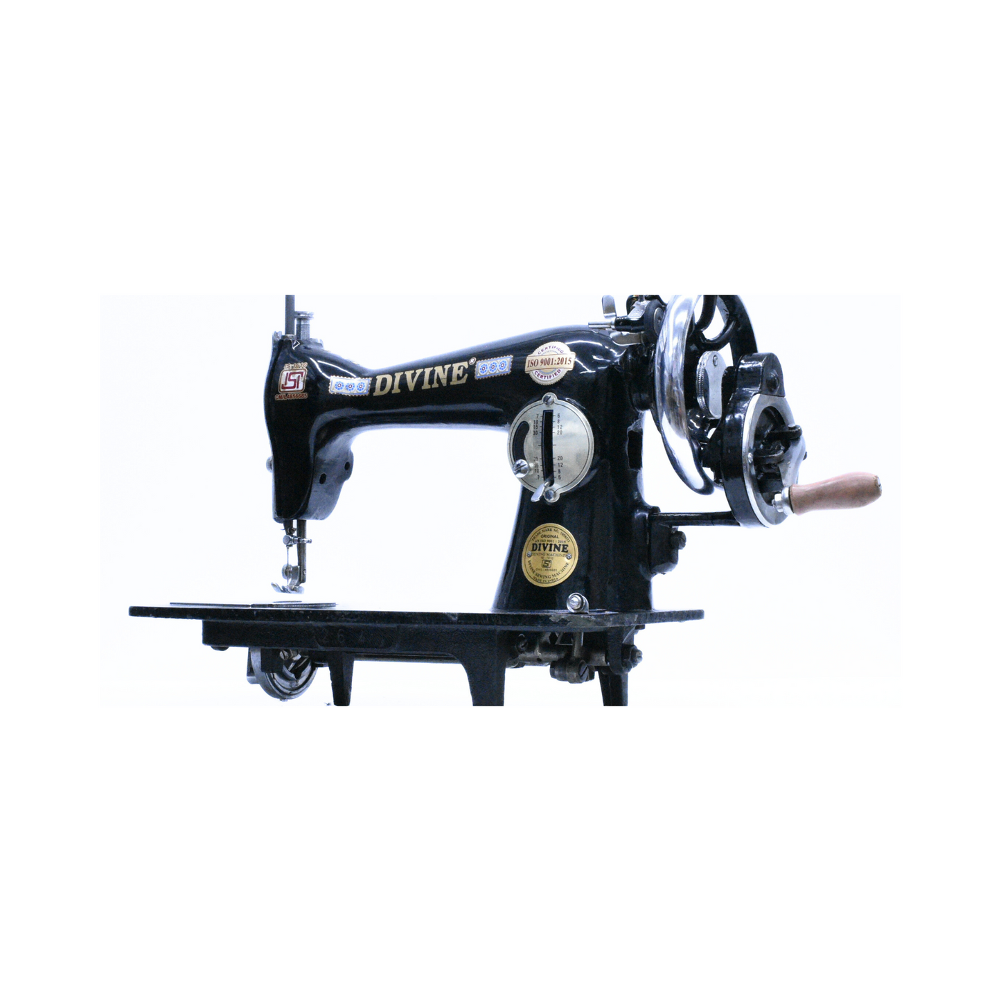 Divine - Vintage sewing machine - Black - Side view
