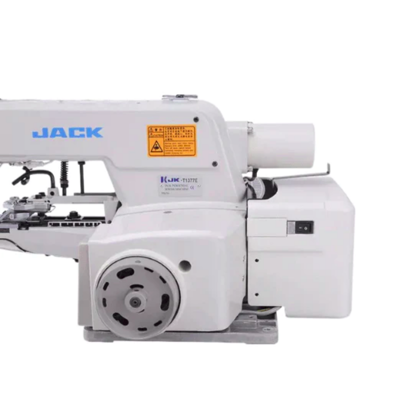 Jack JK-T1377E button - Sewing machine - White - Front view