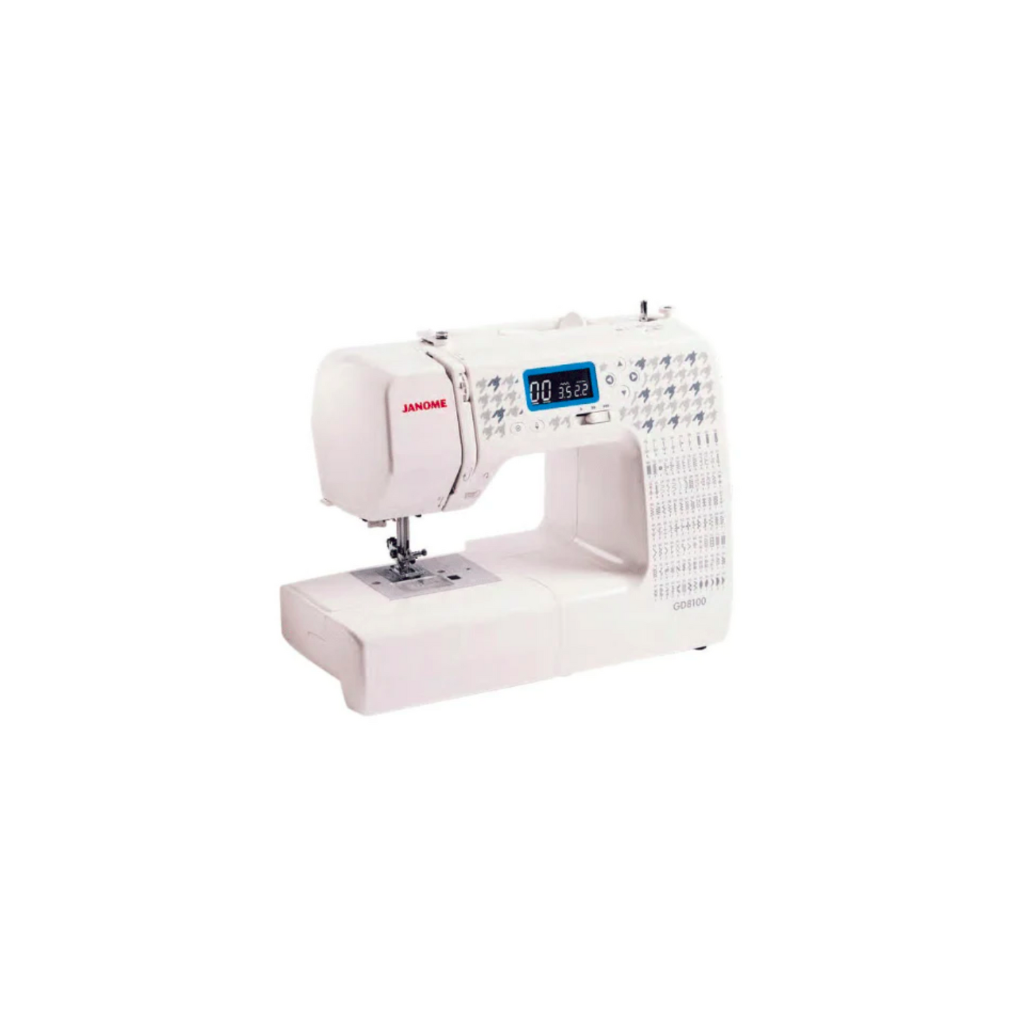 Janome GD8100 - Sewing machine - White -Side view