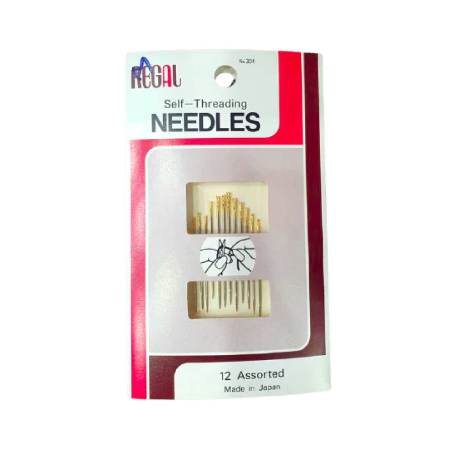 Self threading needles - Multi color - Front view
