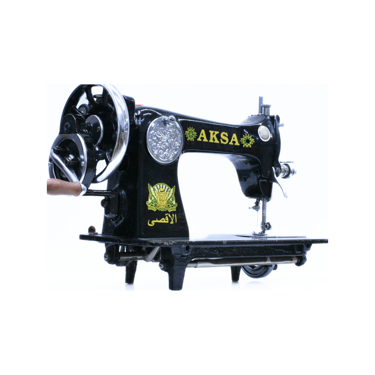 Aksa - Vintage sewing machine - Black - Side view