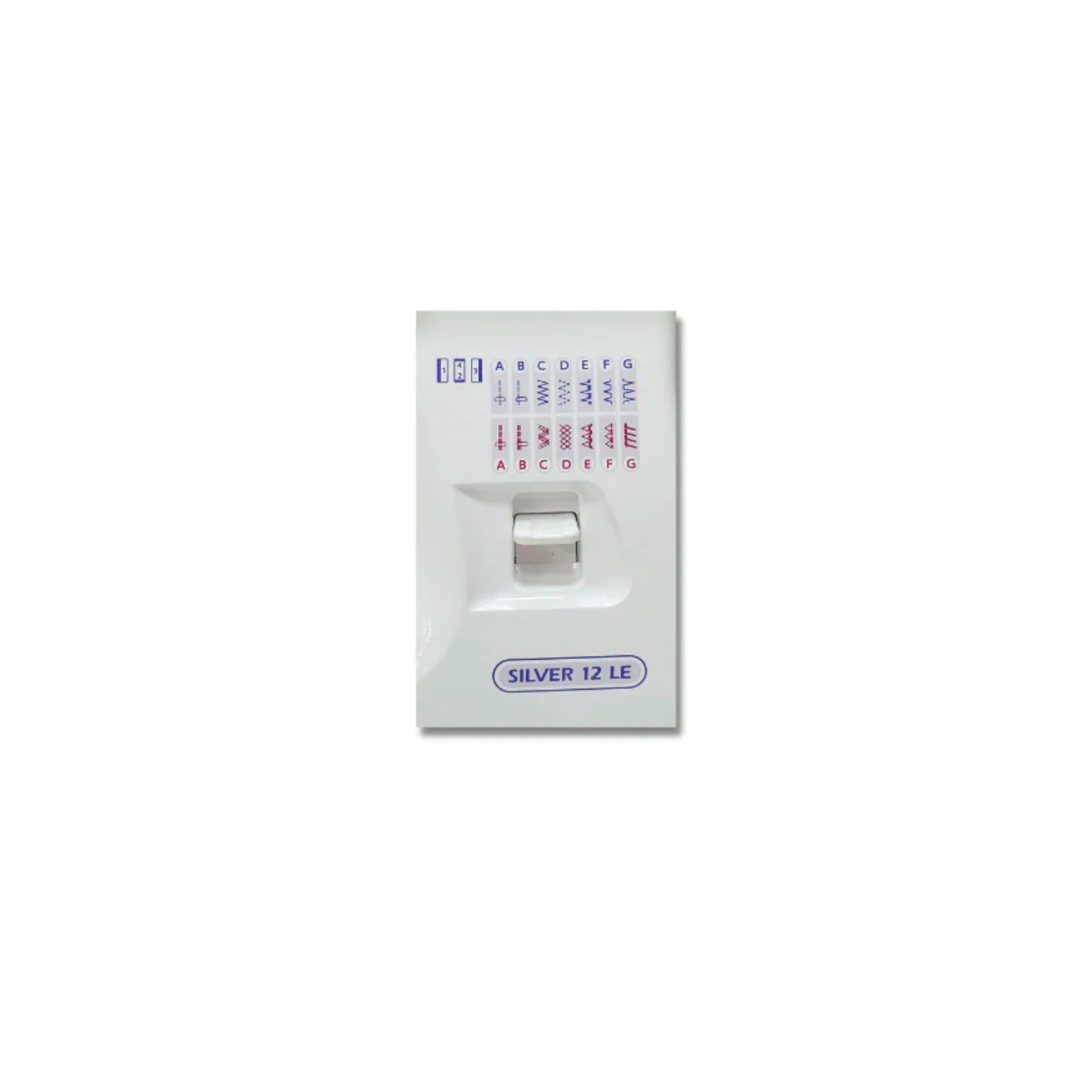 Janome silver 12LE - sewing machine - White - Close view