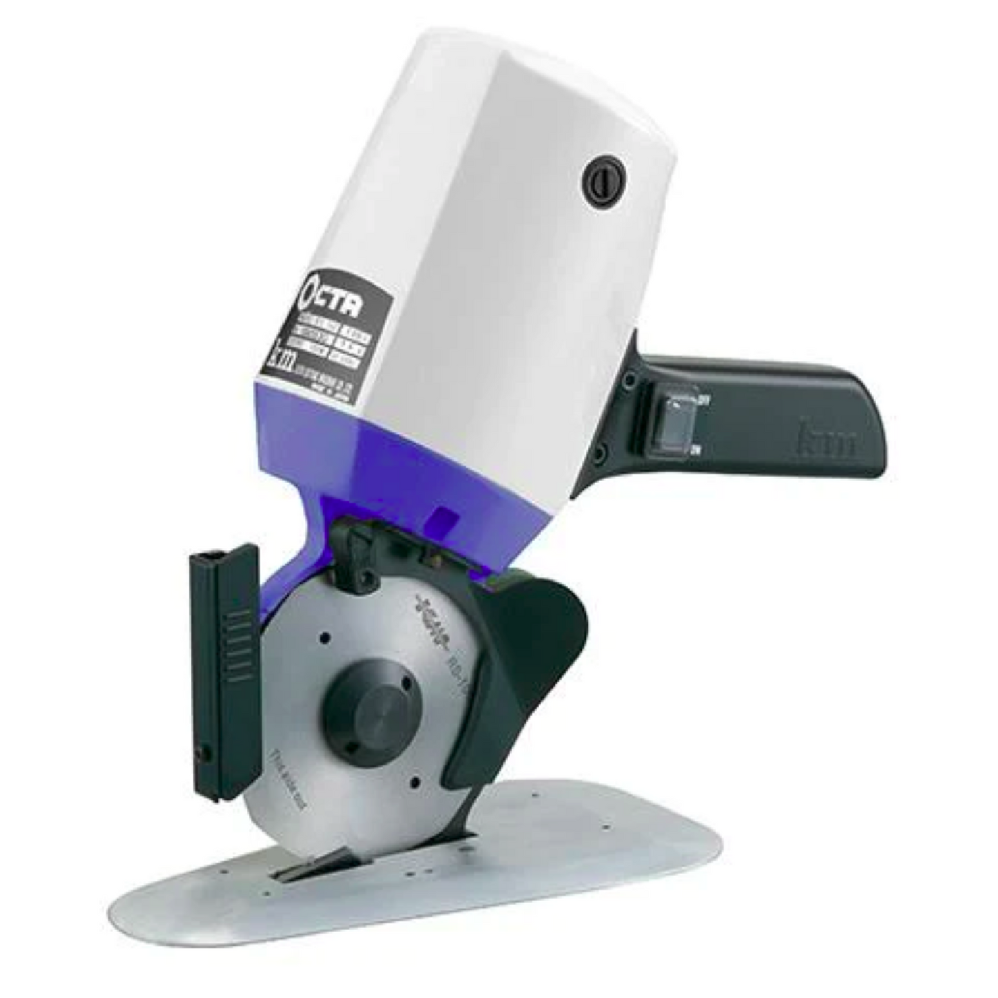 Octa KM RS-100 - 4 Round knife fabric cutter - Multi color - Side view