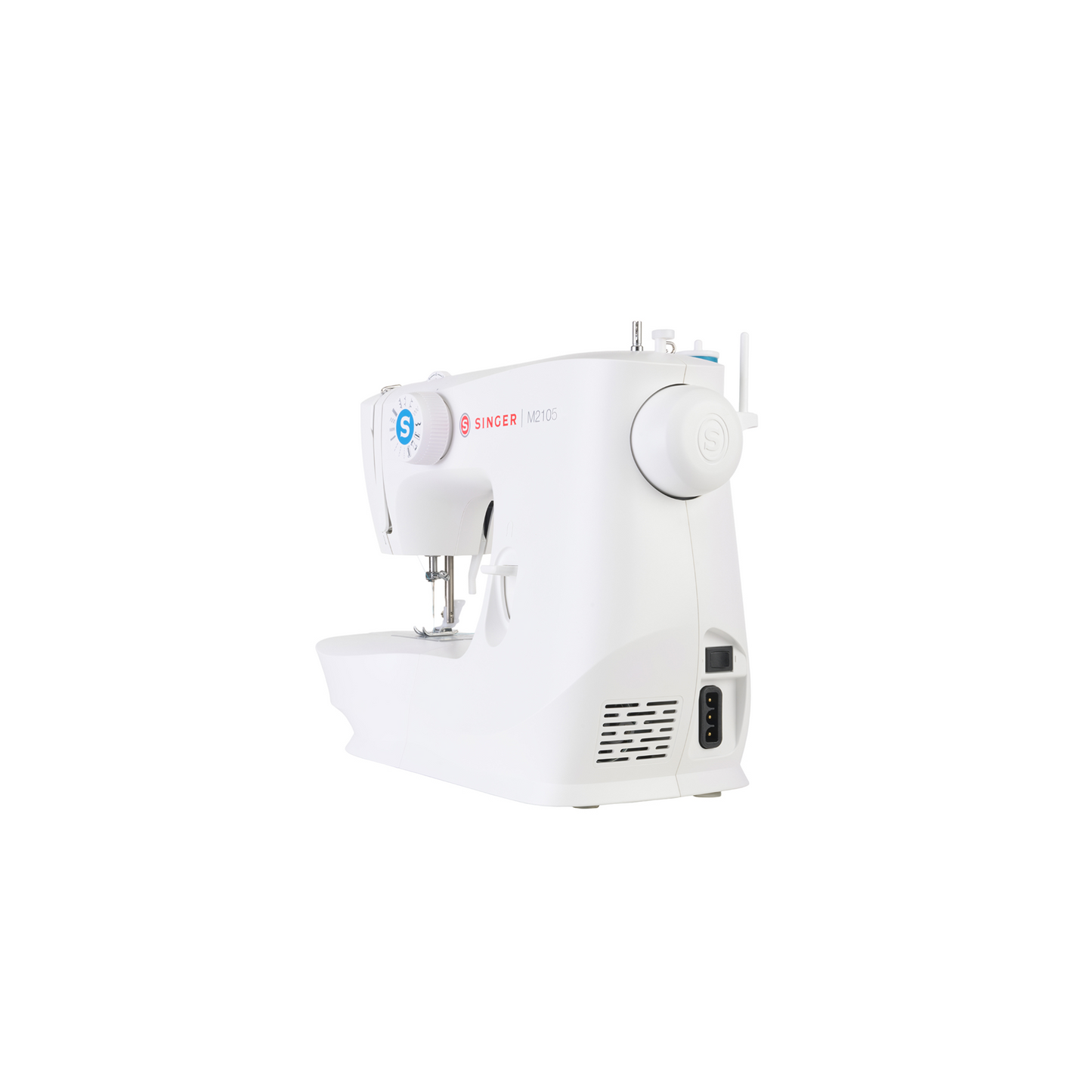 Singer M2105 - Sewing machine - White - Side view