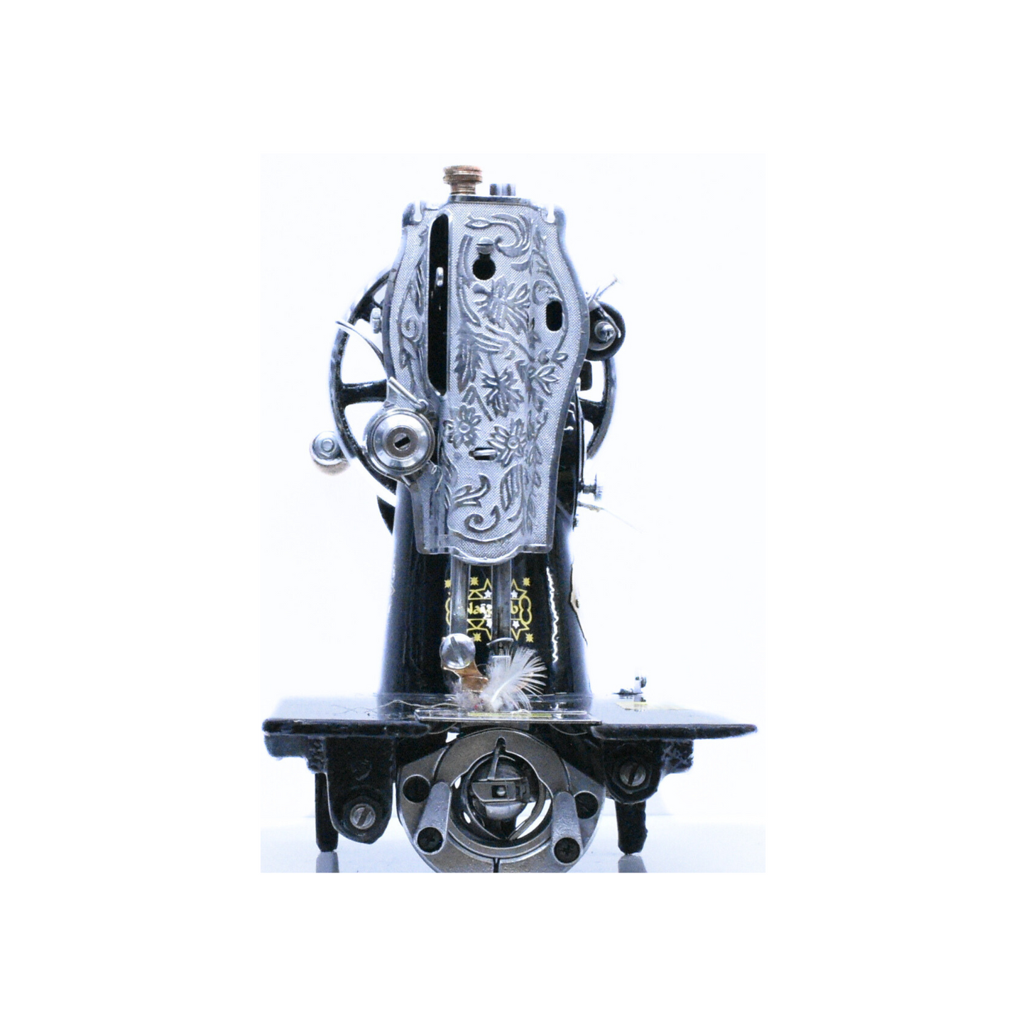 Nayaab - vintage sewing machine - Black - Back view
