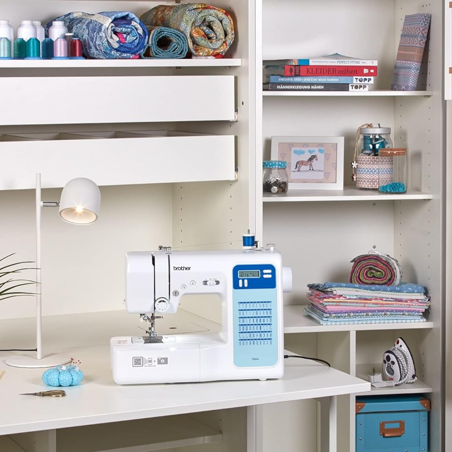 Brother FS60X - Sewing machine - White - Front view