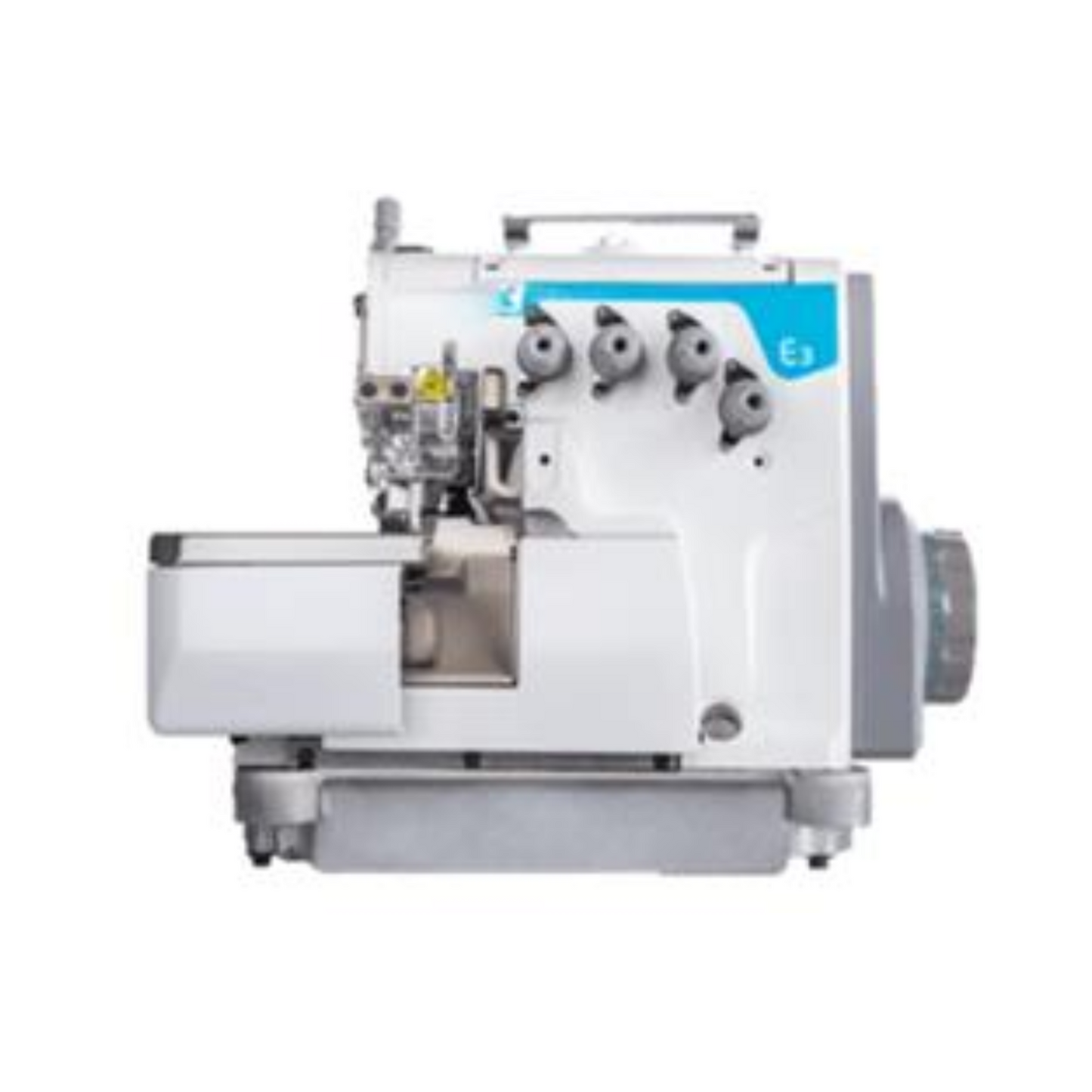 Jack E3 direct drive - Overlock sewing machine - White - Front view