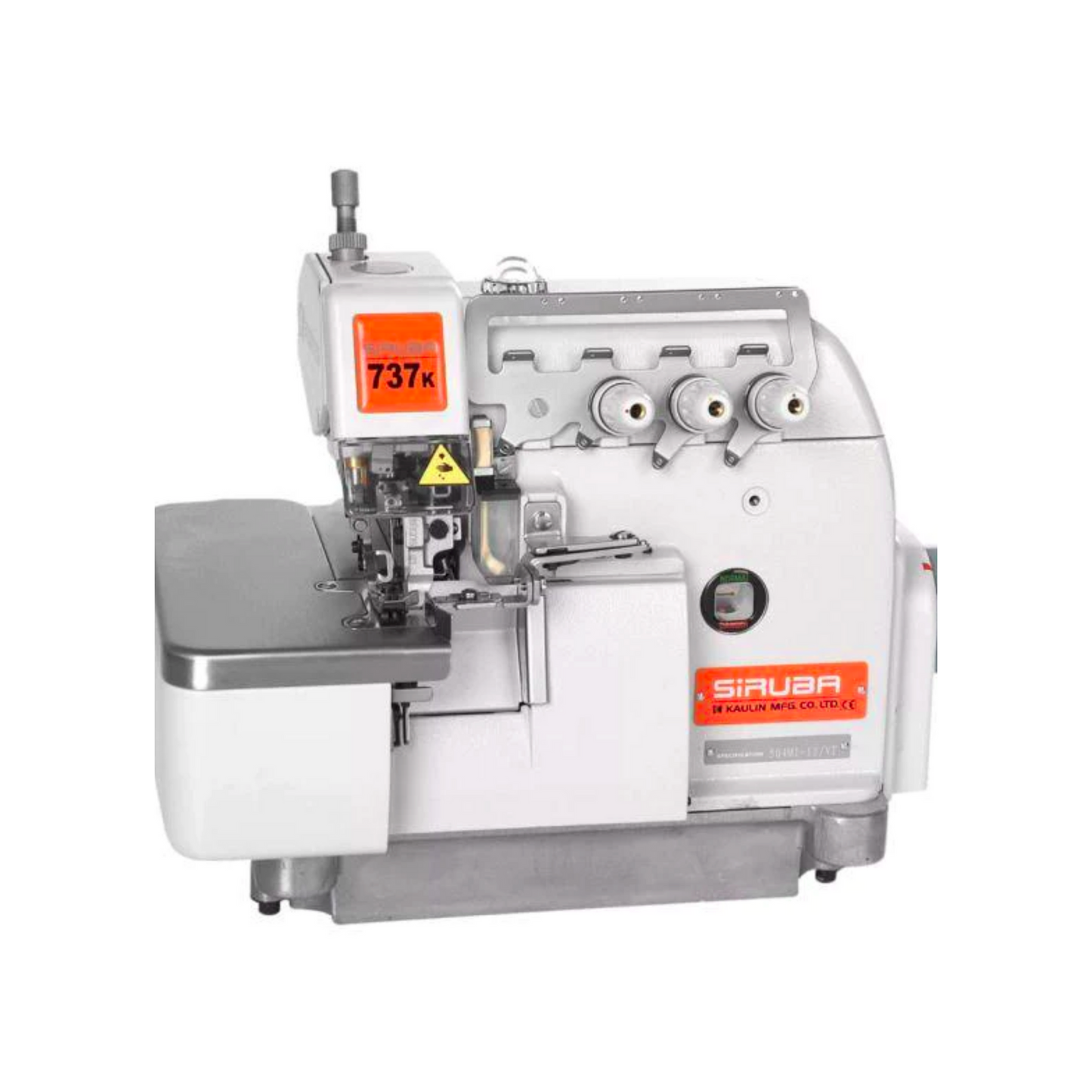 Siruba 737K - Overlock machine - White - Front view