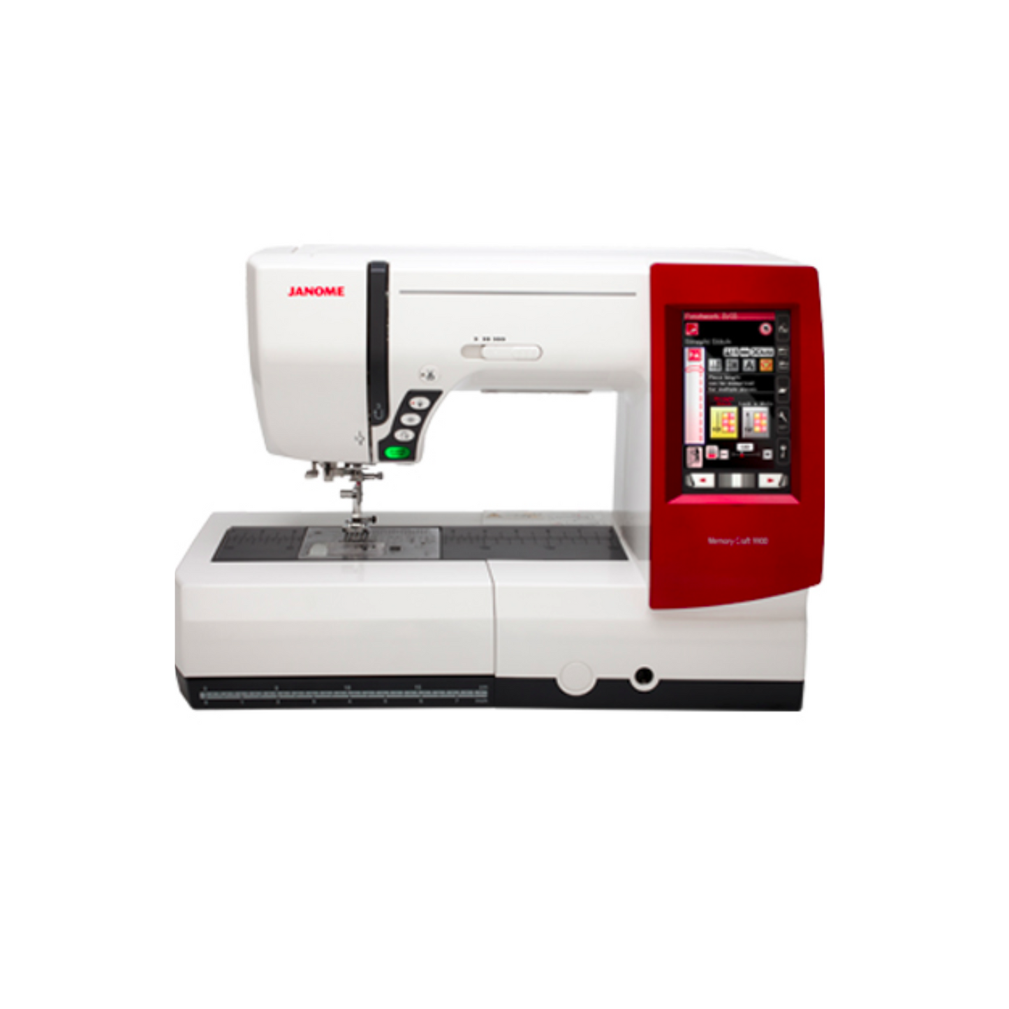 Janome memory craft 9900 - Sewing machine - White - Front view