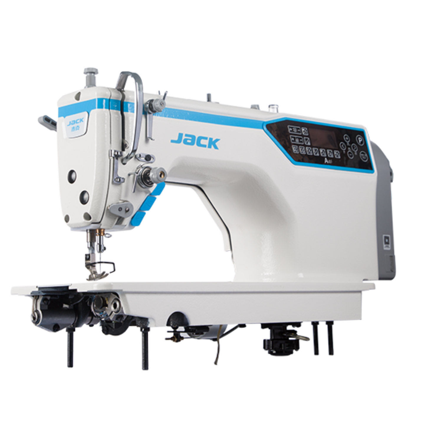 Jack A4F digital footlifter and bartack digitalized lockstitch - Sewing Machine - Multi color - Front view