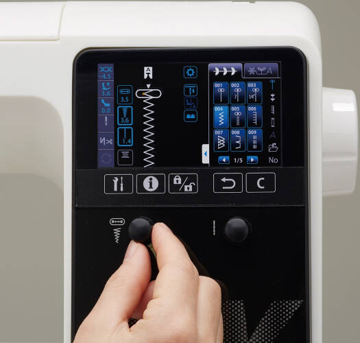 JUKI HZL-NX7, Professional Quality Quilting And Sewing Machine With 351 Stitch Patterns And 4 Fonts, Max Speed 1,050 SPM, Color Touch Panel, Multi-Function, BOX FEED Technology | KIREI HZL-NX7 - NEW AL AFRAH