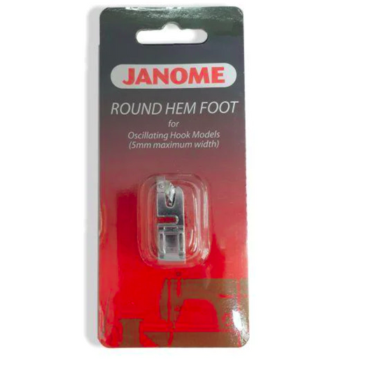 Janome - Round hem foot 5mm - Sewing accessory - Silver - Packet