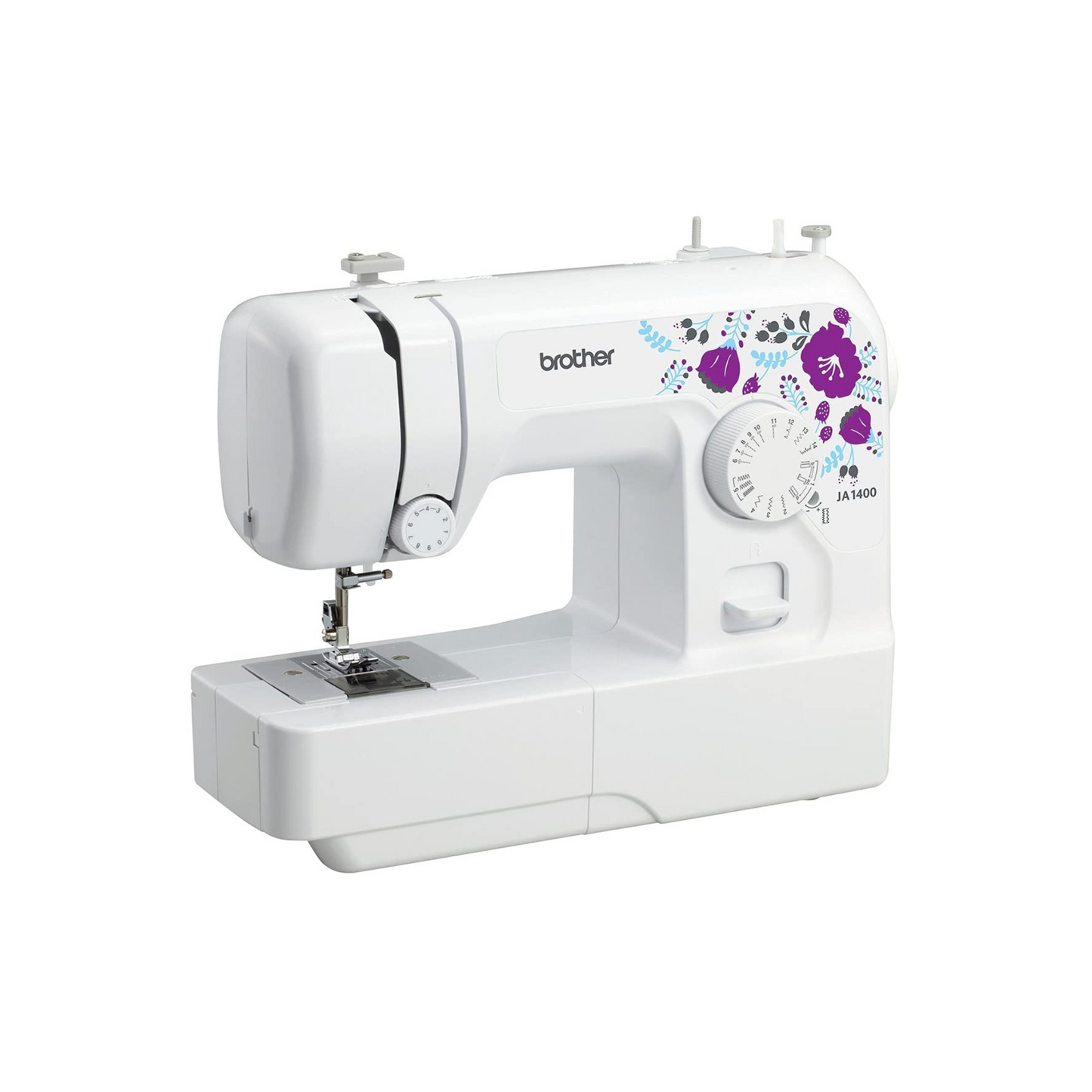 Brother JA 1400 electric - Sewing machine - White - Side view