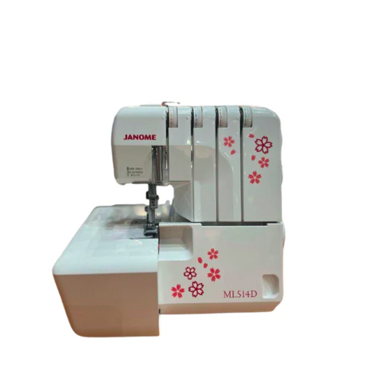 Janome ML514D  - Overlock machine - White - Front view 