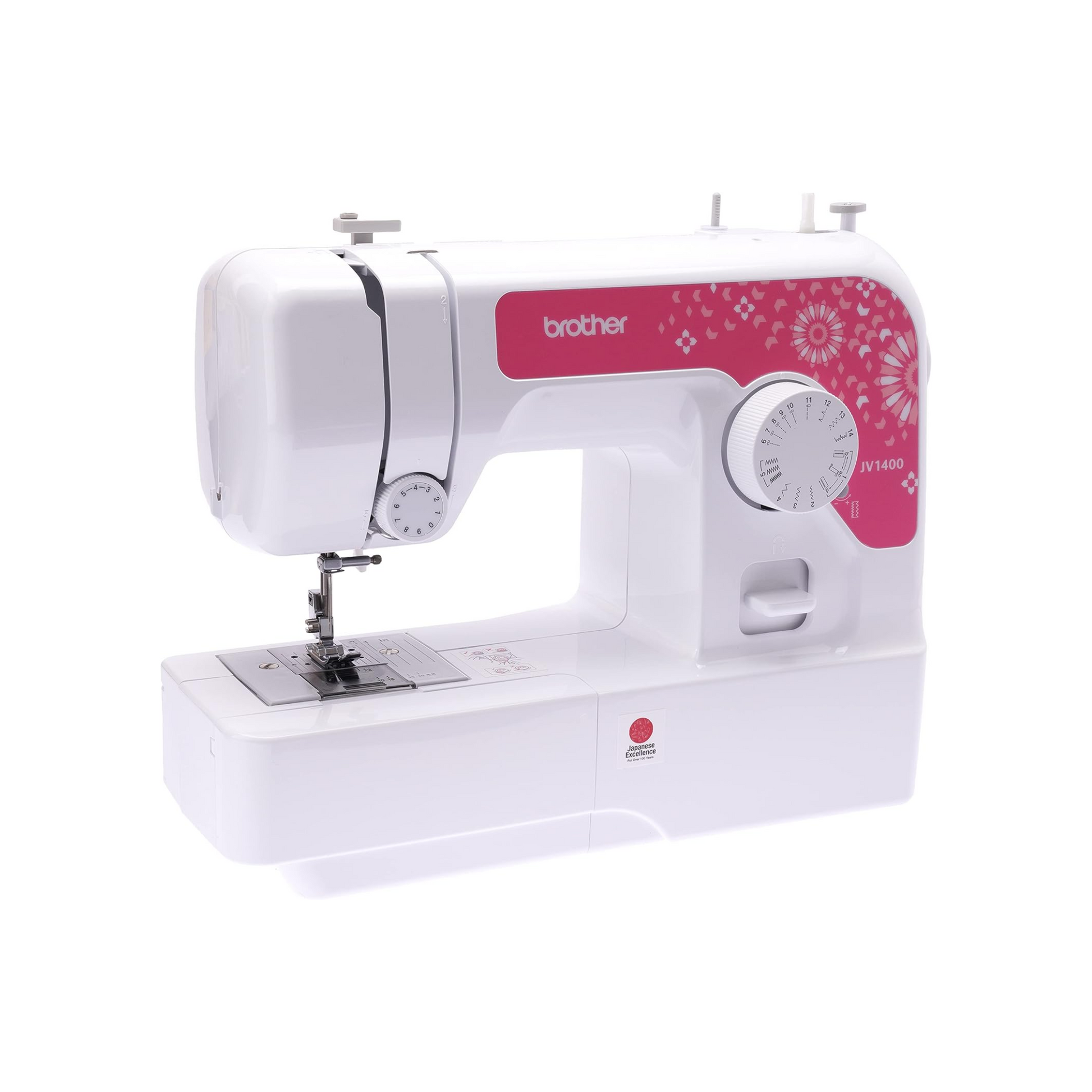 Brother JV1400 - Sewing machine - White - Side view