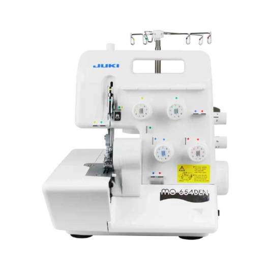 uki MO-654DEN -  Overlock Machine - White - Front view