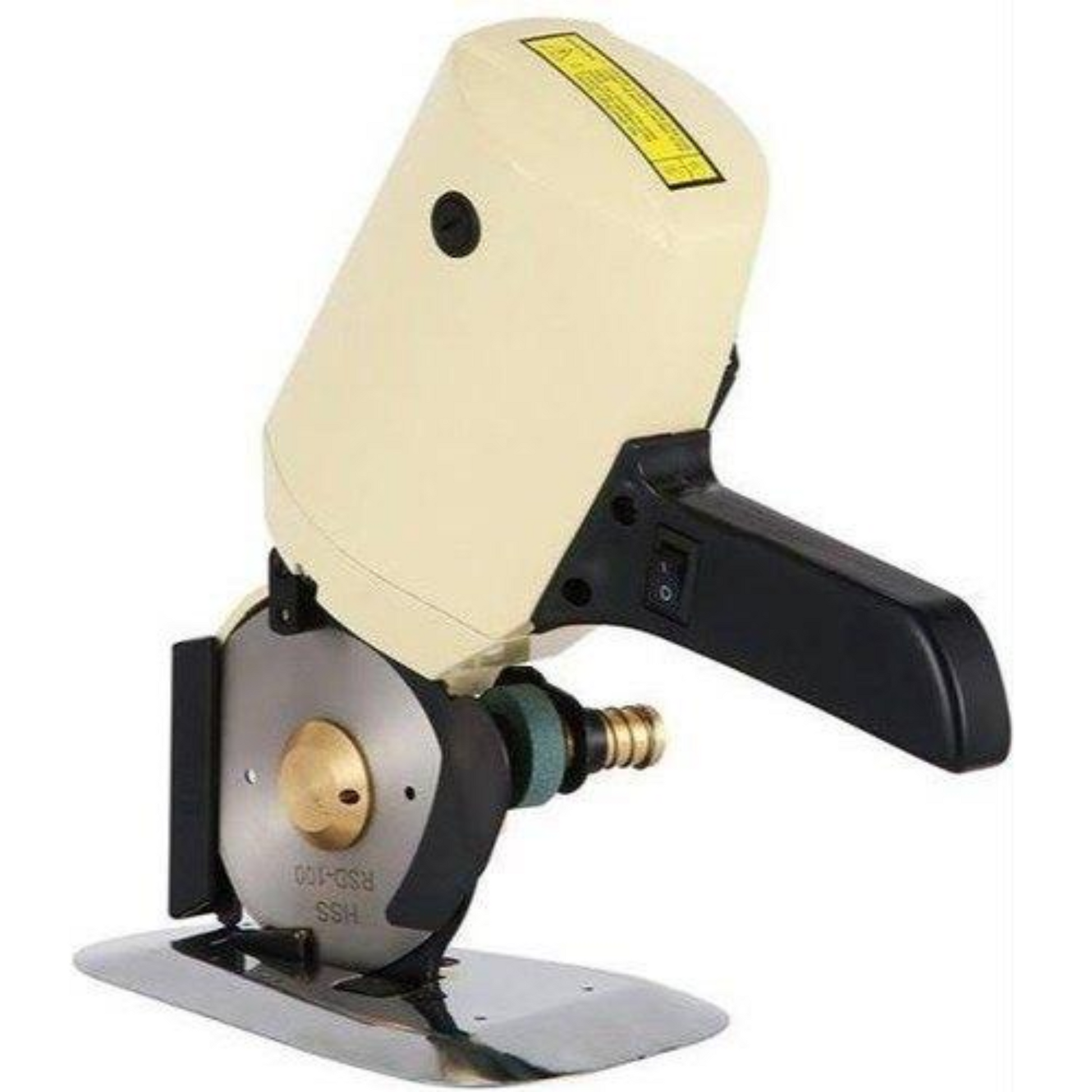 Round knife fabric cutting machine - Multi color - Side view