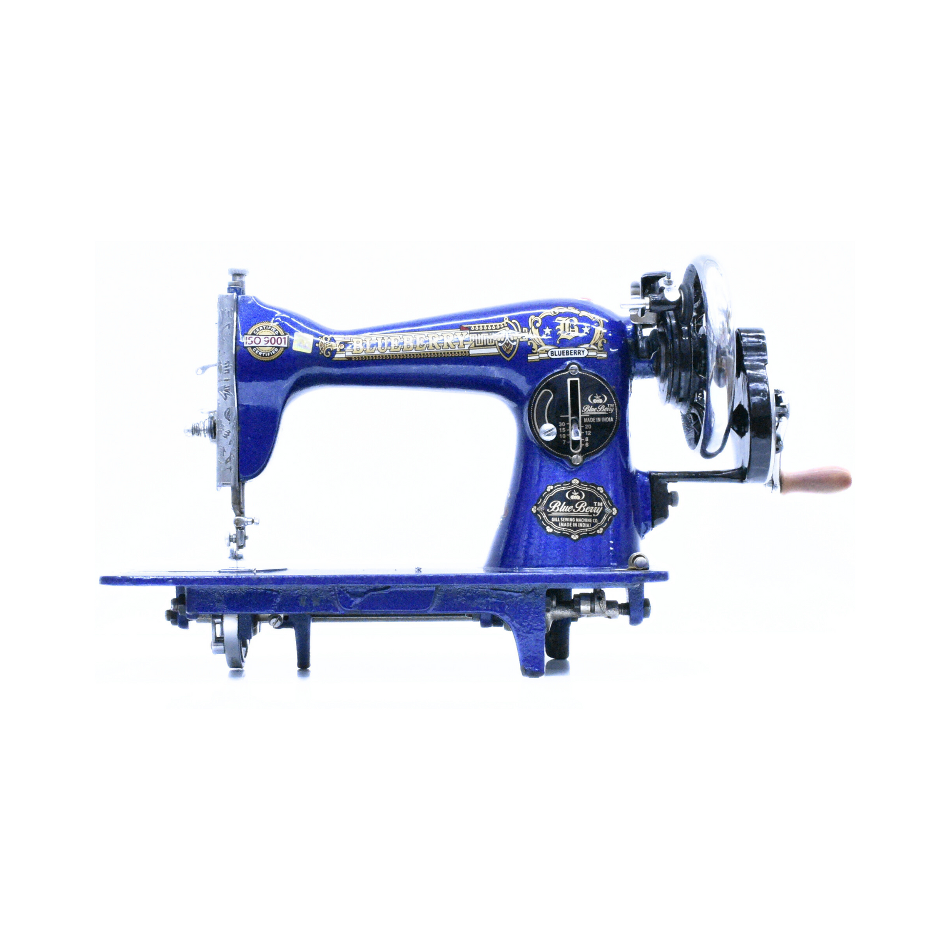 Blue berry - Vintage sewing machine - Blue - Front view