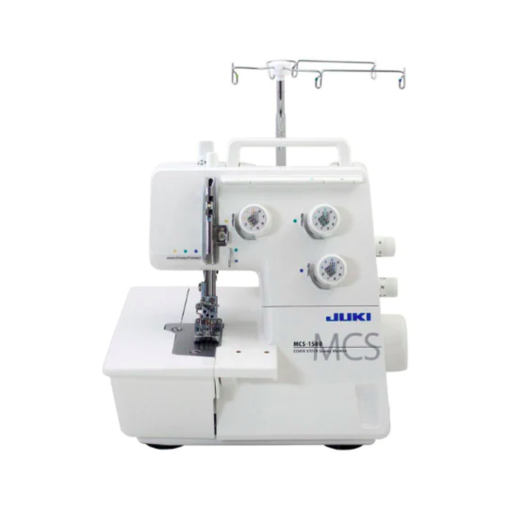 Juki MCS 1500N - Overlock machine - White - Front view 