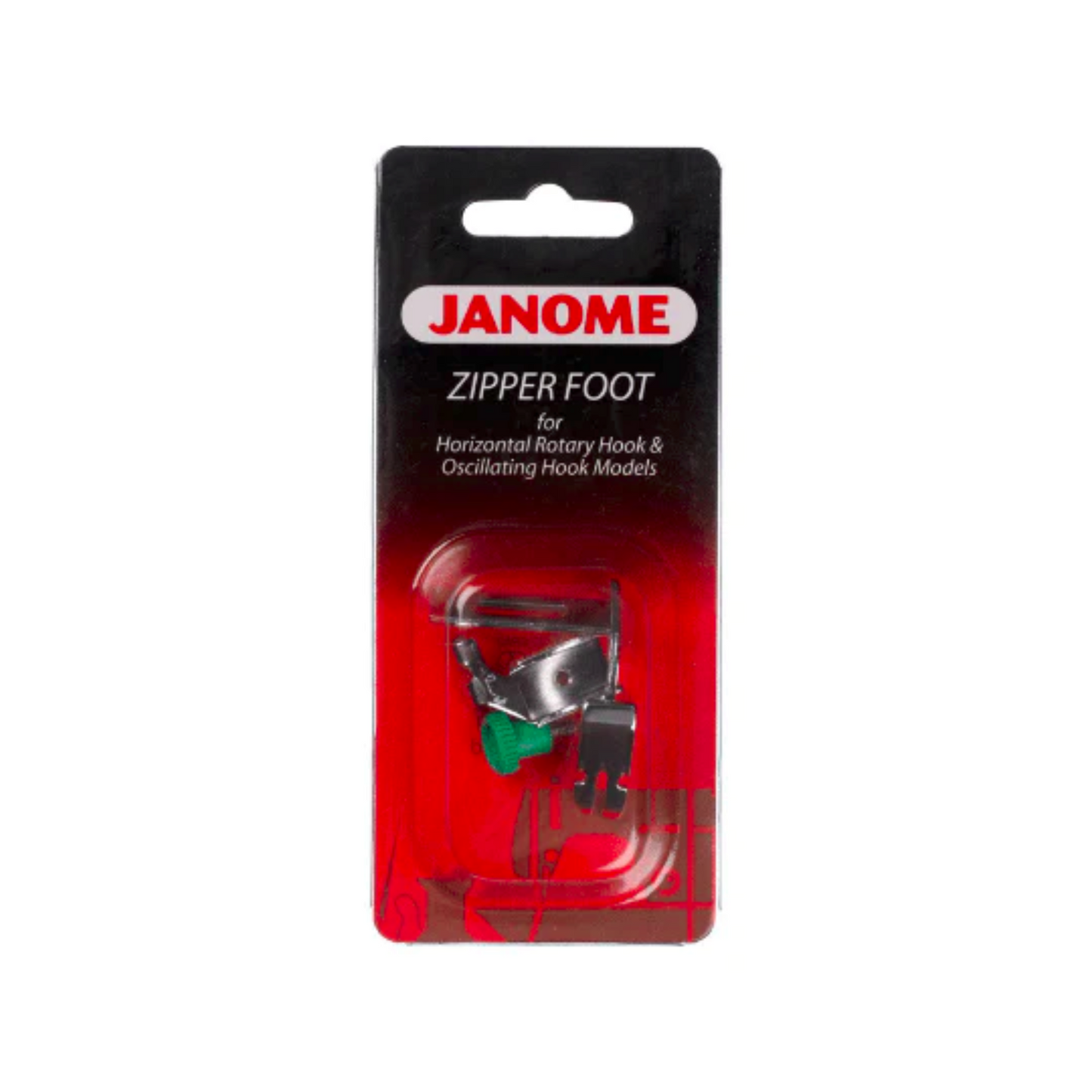 Janome - zipper foot - SIlver - Packet   