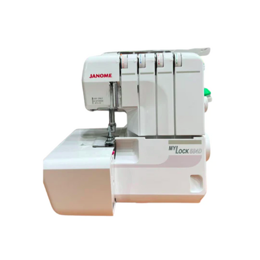 Janome 504D overlocker - White - Front view