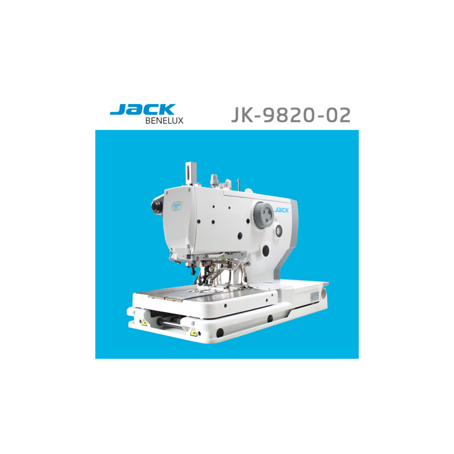 Jack JK-9820-02 computerized buttonhole machine - Sewing machine - White - Side view