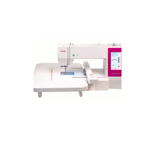 Janome MC450E embroidery machine - Sewing machine - White - Front view