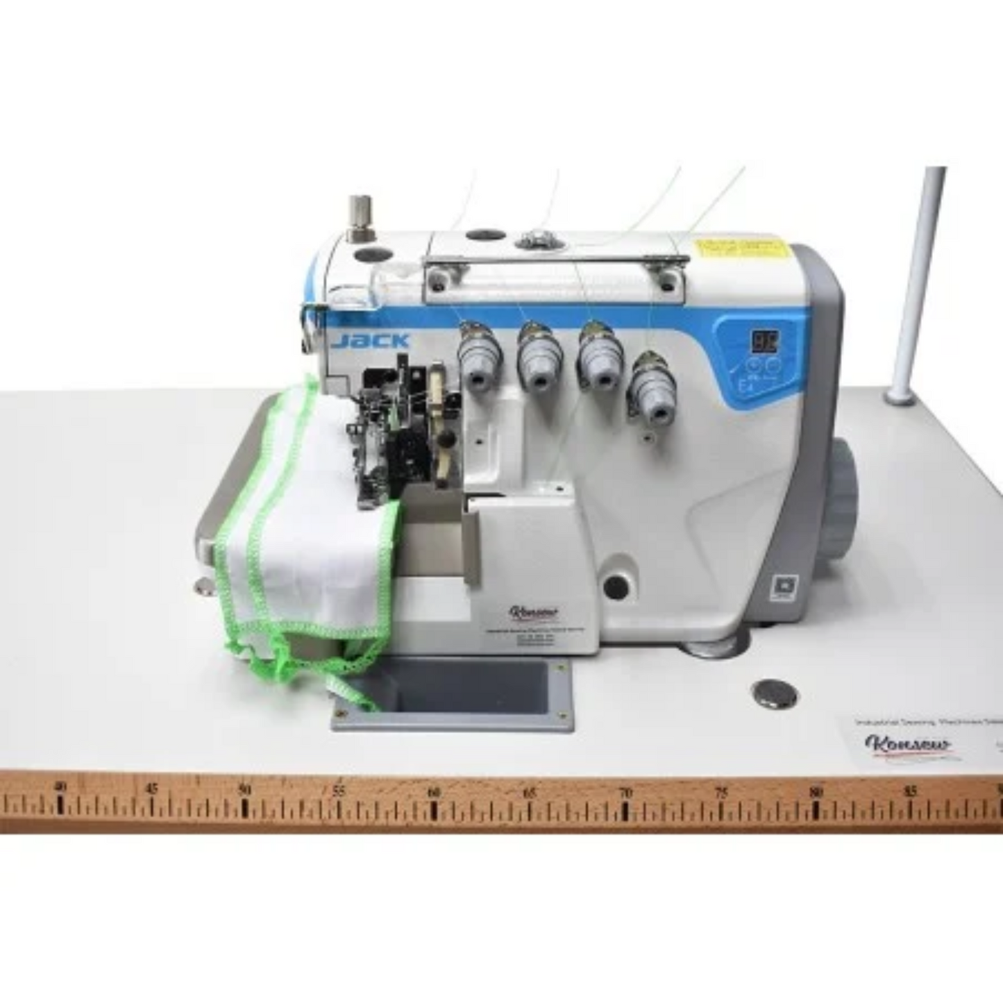 Jack E4 4 thread overlock sewing machine (direct drive) - Multi color - Front view