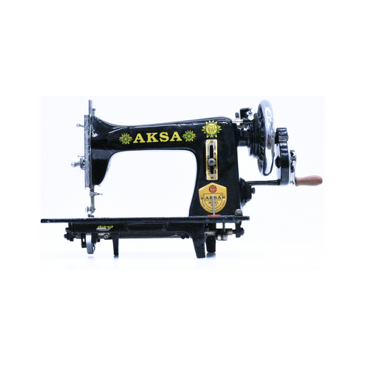 Aksa - Vintage sewing machine - Black - Front view