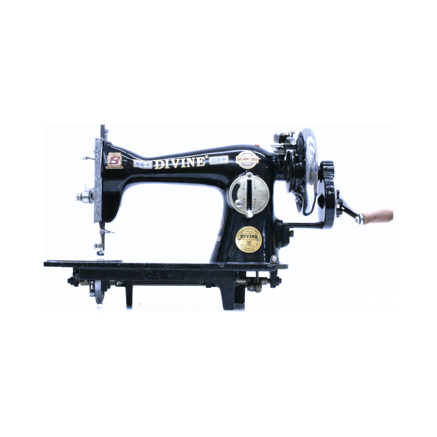 Divine - Vintage sewing machine - Black - Front view