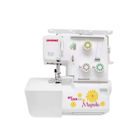 Janome mylock 213 magnolia - overlocker - White - Front view