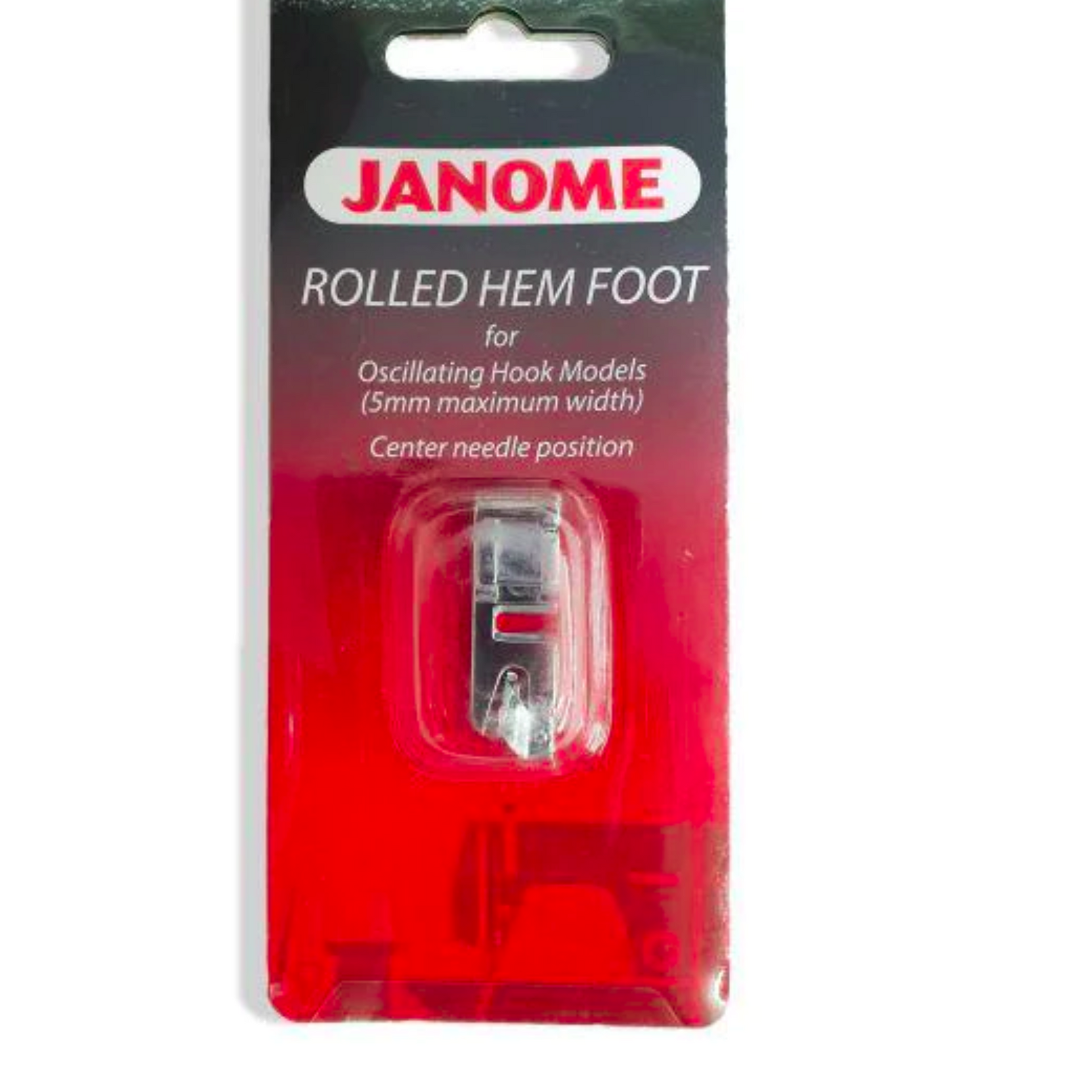 Janome - Rolled hem foot-5mm - Silver - Packet