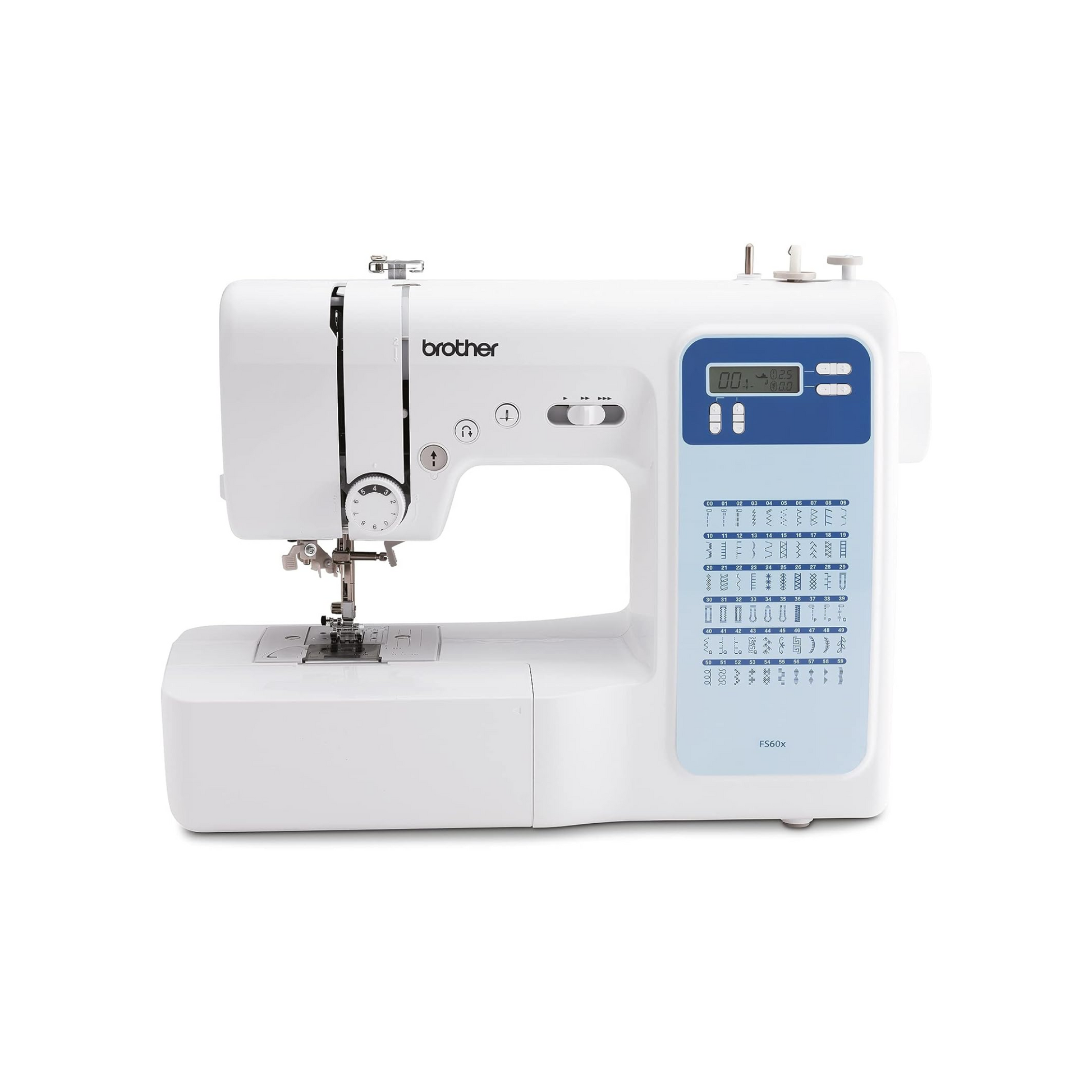 Brother FS60X - Sewing machine - White - Front view