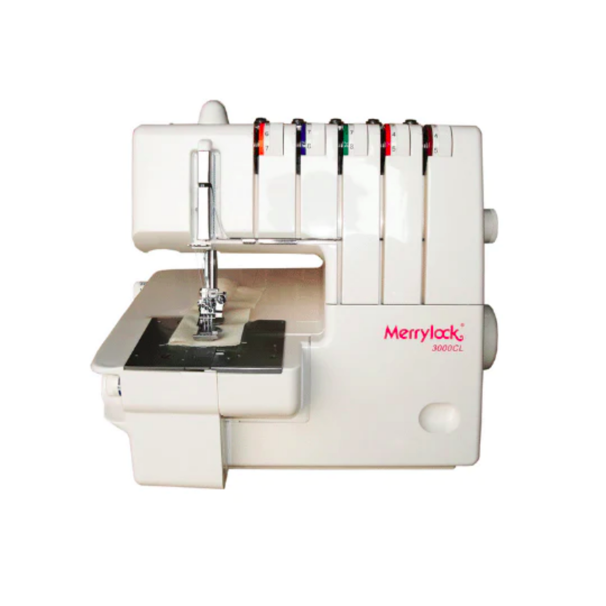 Janome Merrylock 3000CL overlock and coverstitch machine - White - Front view