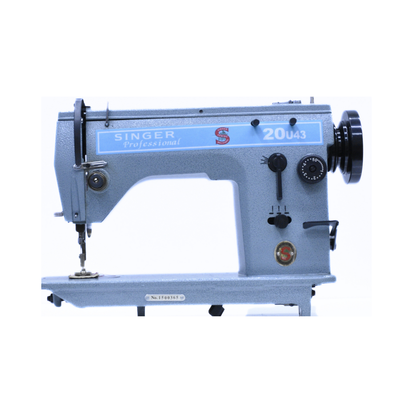 Singer 20U43 zigzag machine - Sewing machine - Blue - Front view