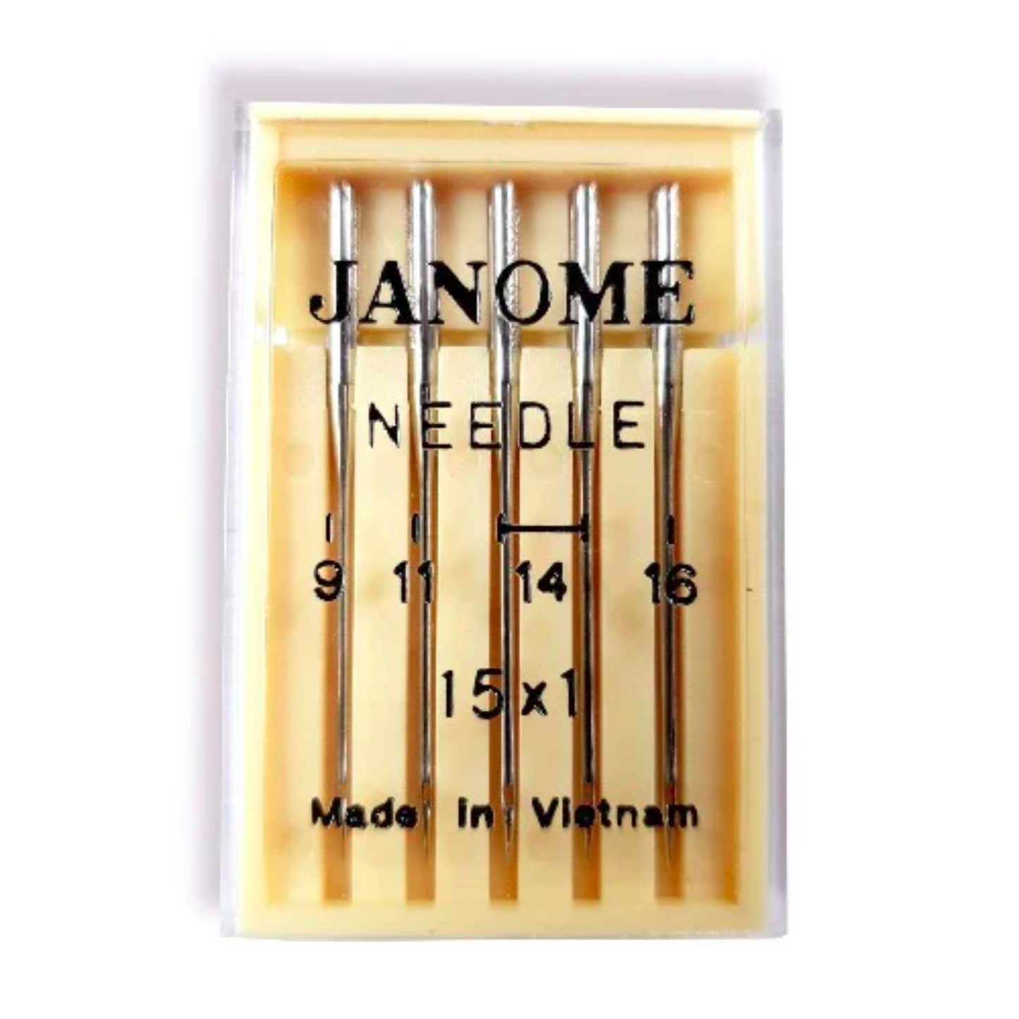 Janome - Sharp needles mixed - Silver - Packet