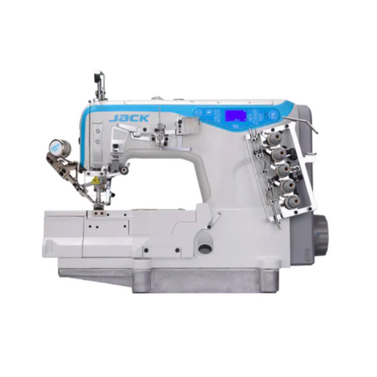 Jack flatlock machine - Sewing machine - White - Front view