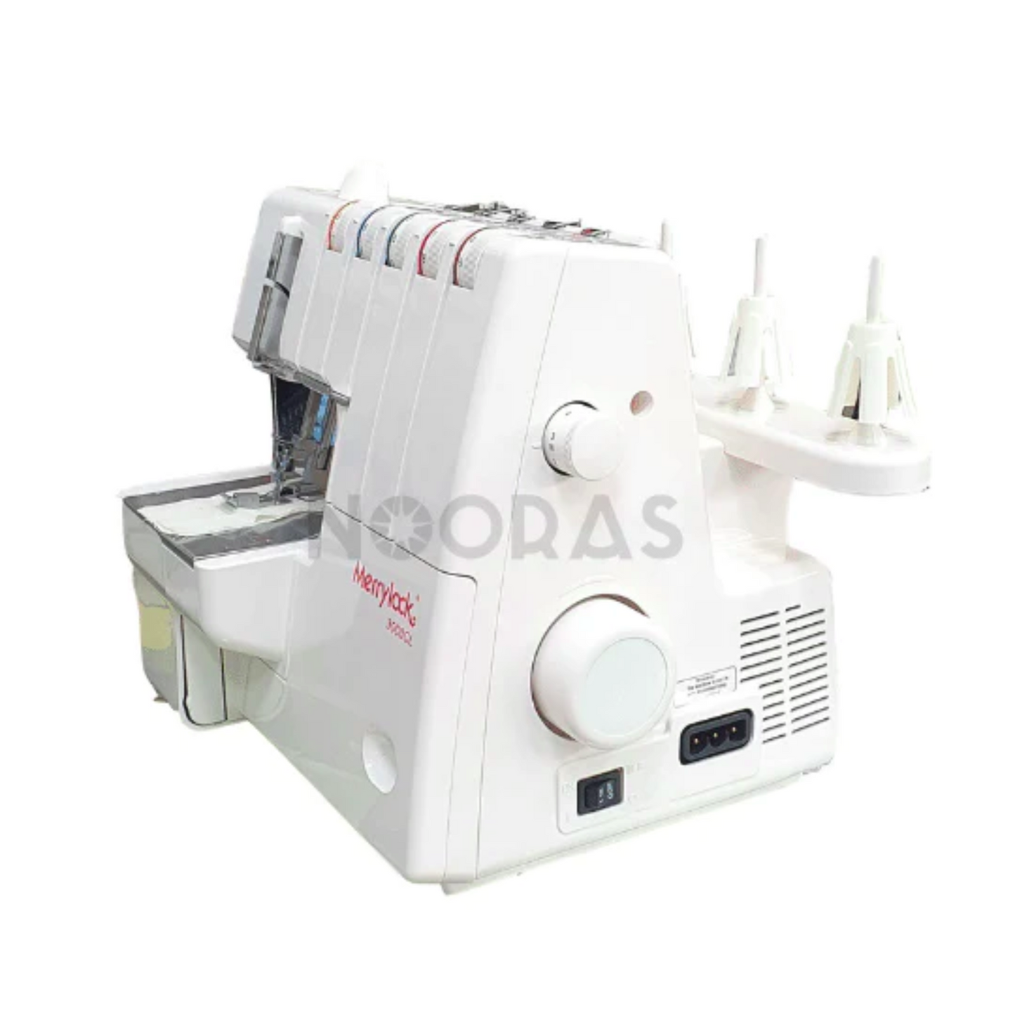 Janome Merrylock 3000CL overlock and coverstitch machine - White - Side view