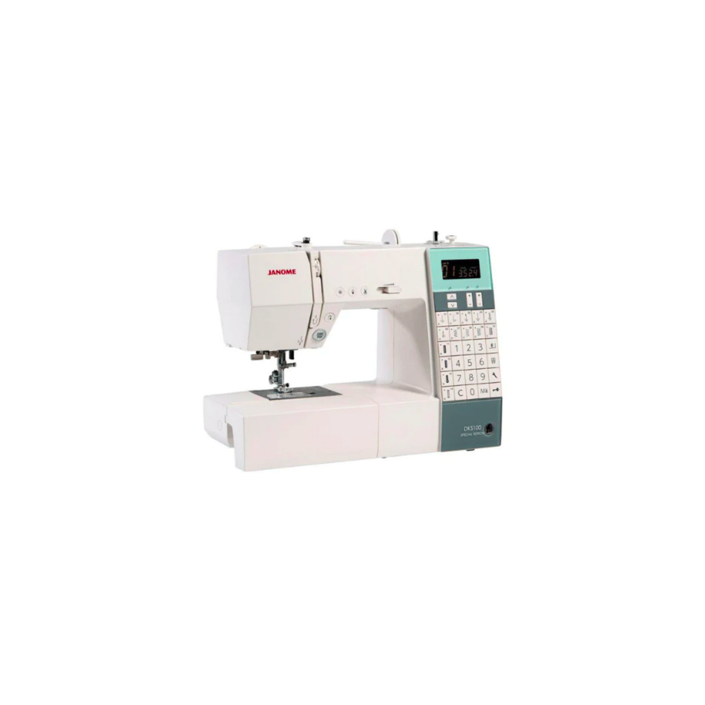 Janome DKS100 - Sewing machine - White - Side view