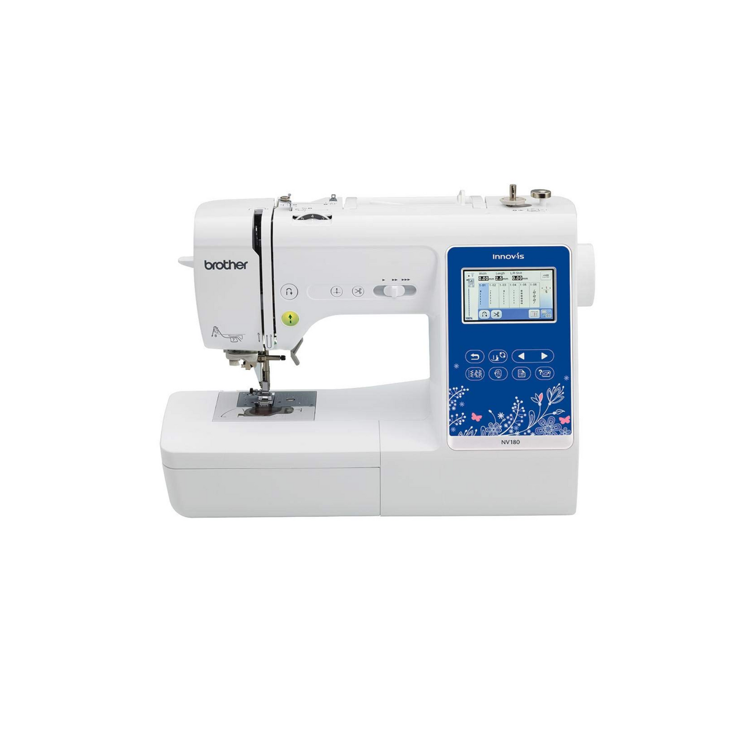 Brother INNOV-IS NV180 - Sewing embroidery machine - White - Close  view