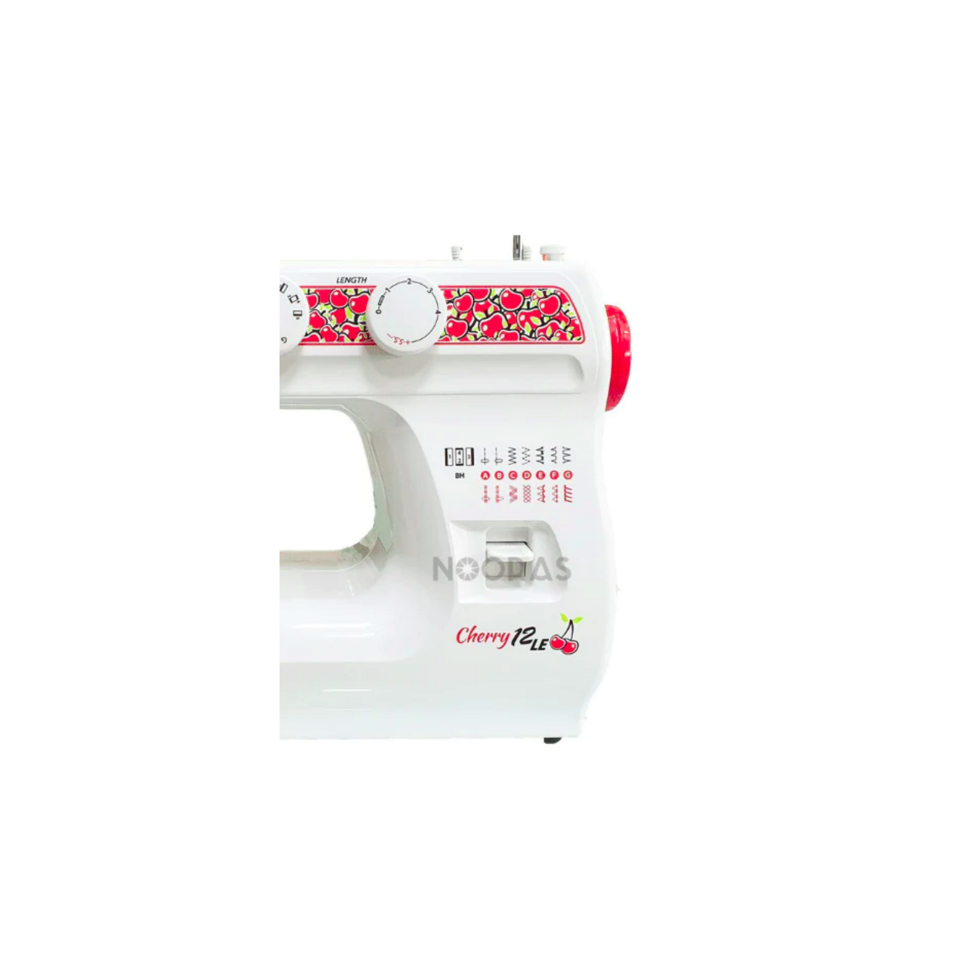 Janome cherry 12LE - Sewing machine - Cherry - Close view